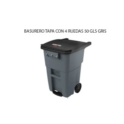 BASURERO TAPA CON 4 RUEDAS...