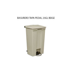 BASURERO TAPA PEDAL 23GL BEIGE