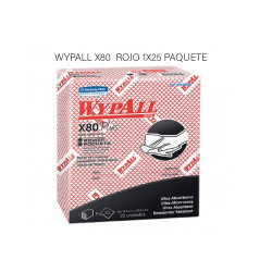 WYPALL X80  ROJO 1X25 PAQUETE