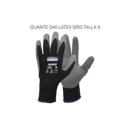 GUANTE G40 LATEX GRIS TALLA 9