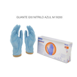 GUANTE G10 NITRILO AZUL M 1...