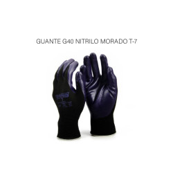 GUANTE G40 NITRILO MORADO...