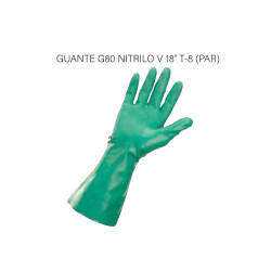 GUANTE G80 NITRILO V 18"...