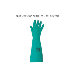 GUANTE G80 NITRILO V 18"...