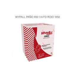 WYPALL PAÑO X50 1/4 FD ROJO...