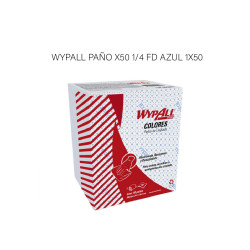 WYPALL PAÑO X50 1/4 FD AZUL...