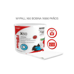WYPALL X60 BOBINA 1X890 PAÑOS
