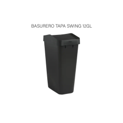 BASURERO TAPA SWING 12GL