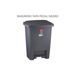 BASURERO TAPA PEDAL NEGRO 8GL