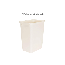 PAPELERA BEIGE 20LT