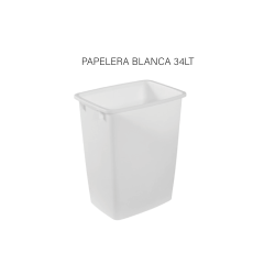 PAPELERA BLANCA 34LT