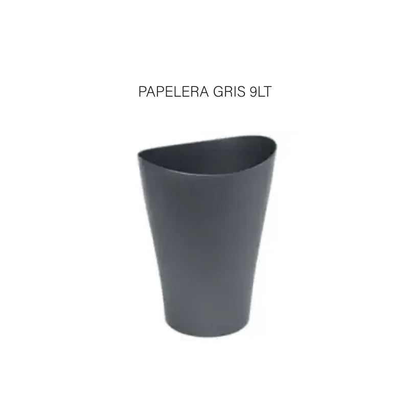 PAPELERA GRIS 9LT