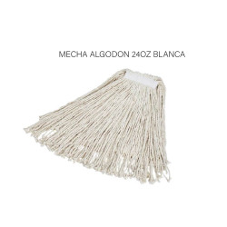 MECHA ALGODON 24OZ BLANCA