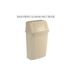 BASURERO SLIMJIM 56LT BEIGE