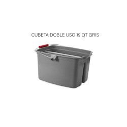 CUBETA DOBLE USO 19 QT GRIS