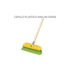 CEPILLO PLASTICO NAILON VERDE