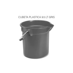 CUBETA PLASTICA 9.5 LT GRIS