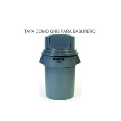TAPA DOMO GRIS PARA BASURERO+