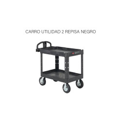 CARRO UTILIDAD 2 REPISA NEGRO