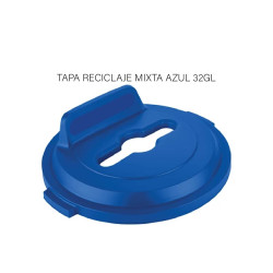 TAPA RECICLAJE MIXTA AZUL 32GL