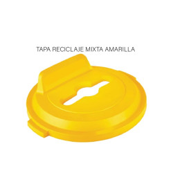 TAPA RECICLAJE MIXTA AMARILLA