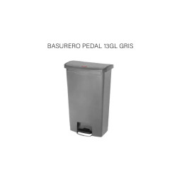 BASURERO PEDAL 13GL GRIS