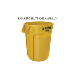 BASURERO BRUTE 32GL AMARILLO